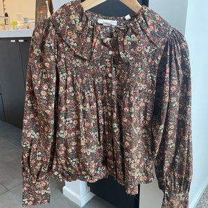 EUC Doen Pierette Top in Arlene's Flowers, Sz XS